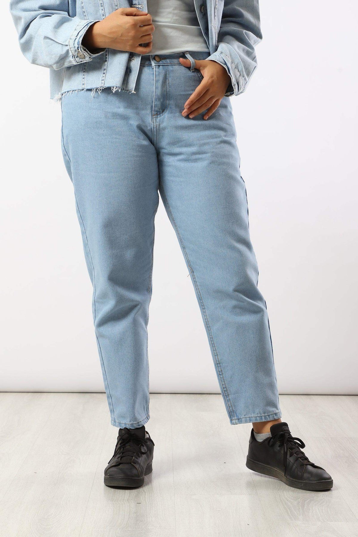 High Waisted Mom Jeans - Carina - كارينا