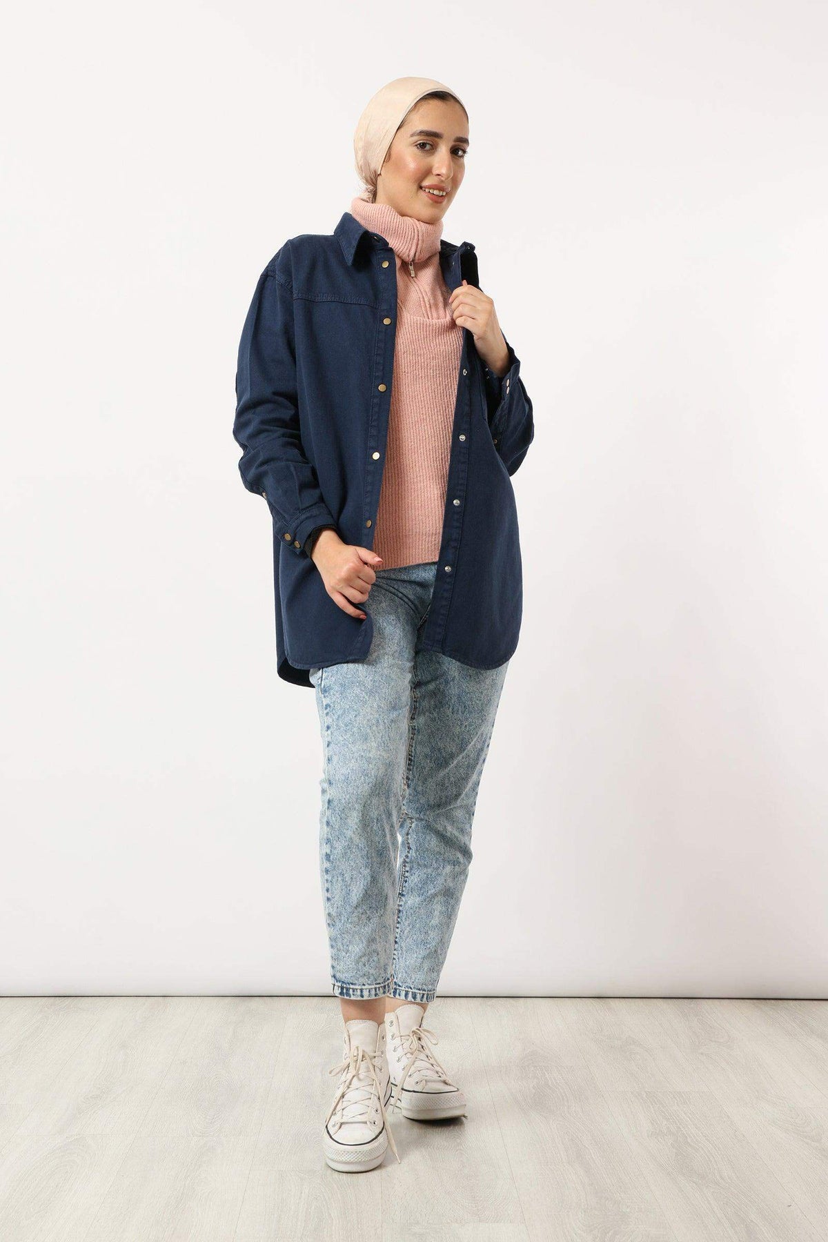 Jacket with Snap Button Design - Carina - كارينا