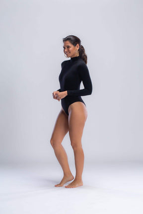 Long Sleeves Microfiber Bodysuit - Carina - كارينا