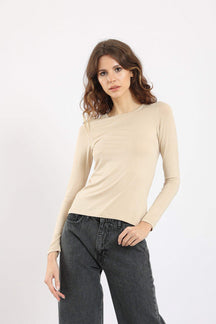 Long Sleeves Viscose Top - Carina - كارينا