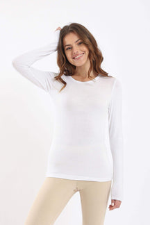 Long Sleeves Viscose Top - Carina - كارينا