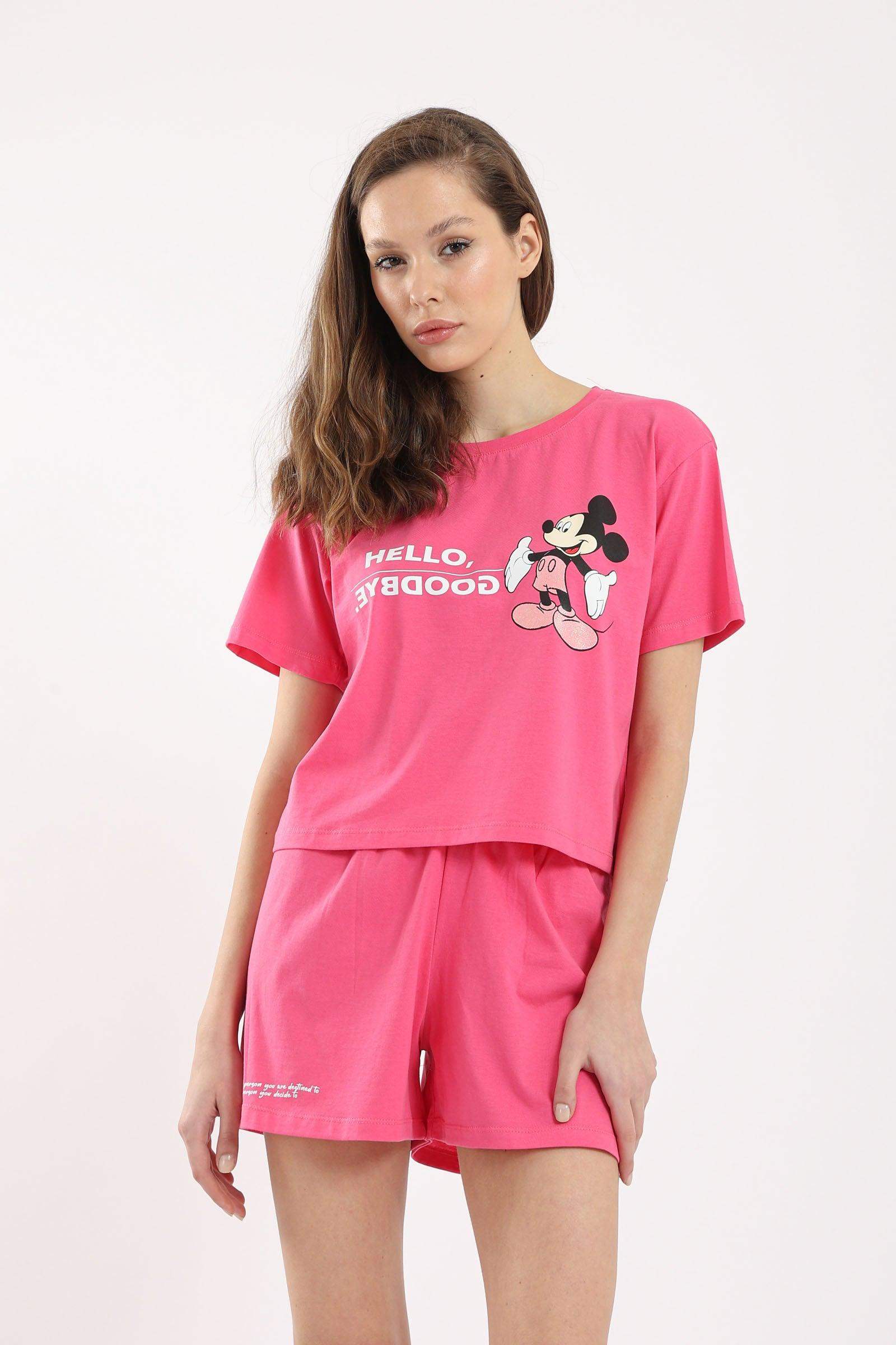 Mickey Mouse Printed Pyjama Set - Carina - كارينا