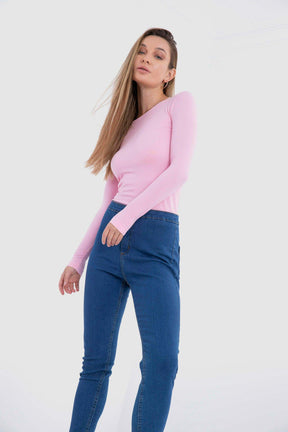 Microfiber Long Sleeves Top - Carina - كارينا