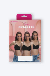 Microfiber Seamless Bralette (Pack of 3) - Carina - كارينا