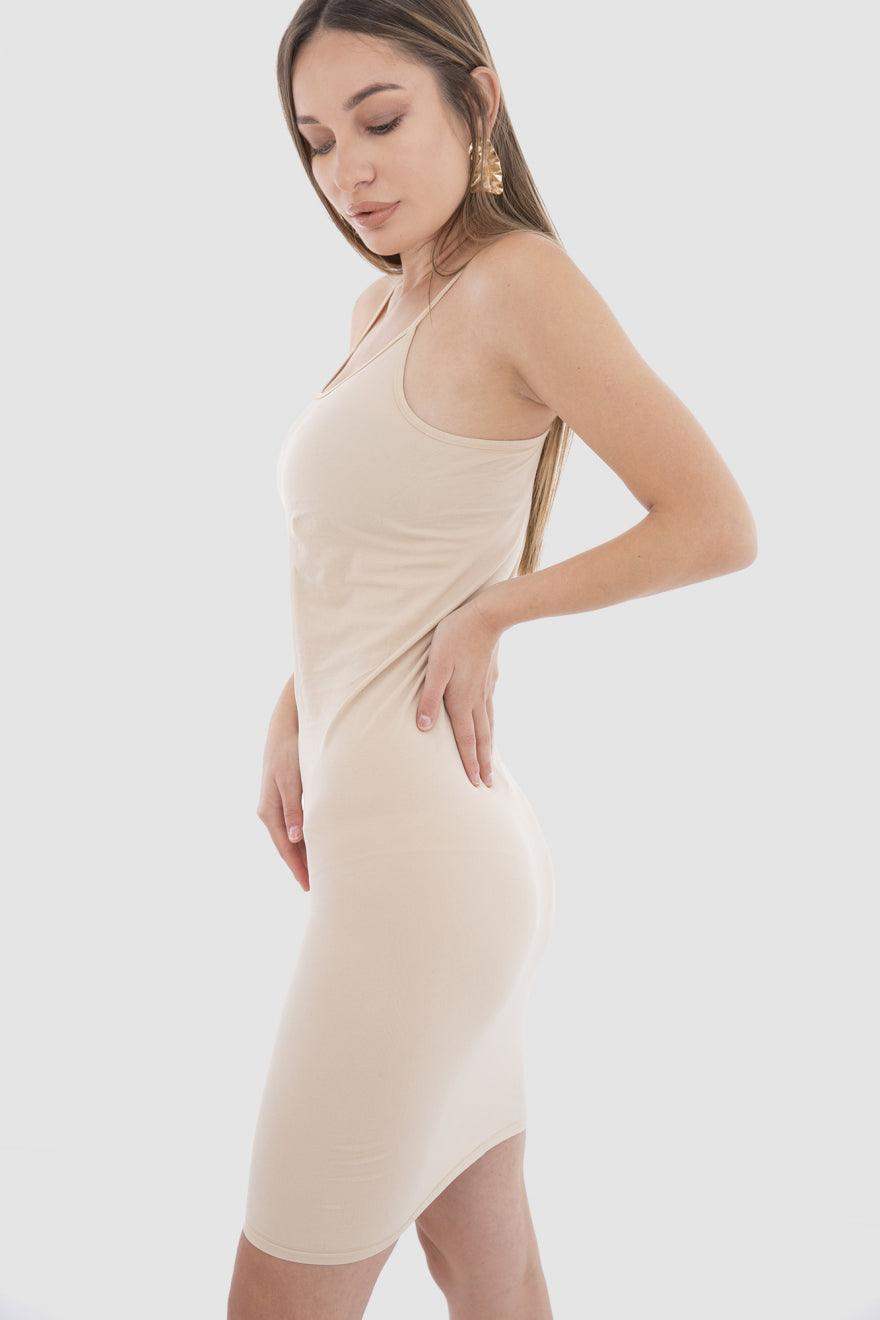 Microfiber Sleeveless Short Dress - Carina - كارينا