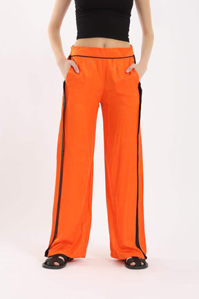 Orange Wide Leg Pants - Carina - كارينا