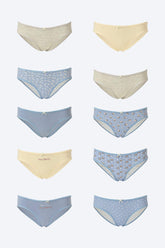 Pack Of 10 Bikini Panties For Women - Carina - كارينا