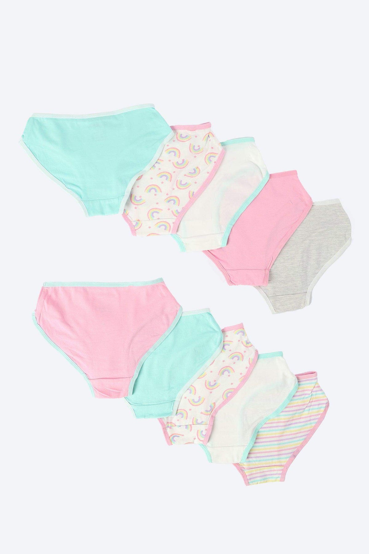 Pack of 10 Girly Brief Panties - Carina - كارينا