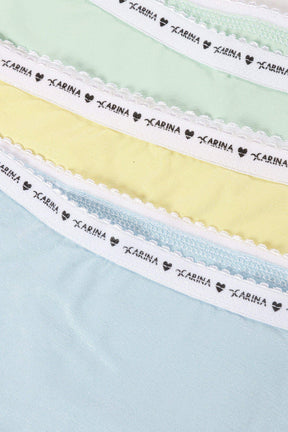 Pack of 3 Colored Brief Panties - Carina - كارينا