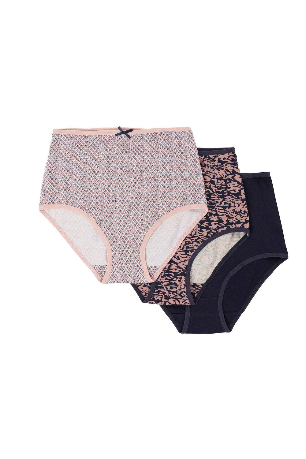 Pack of 3 Colored Full Brief - Carina - كارينا