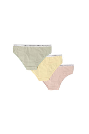 Pack of 3 Cotton Bikini Panties - Carina - كارينا