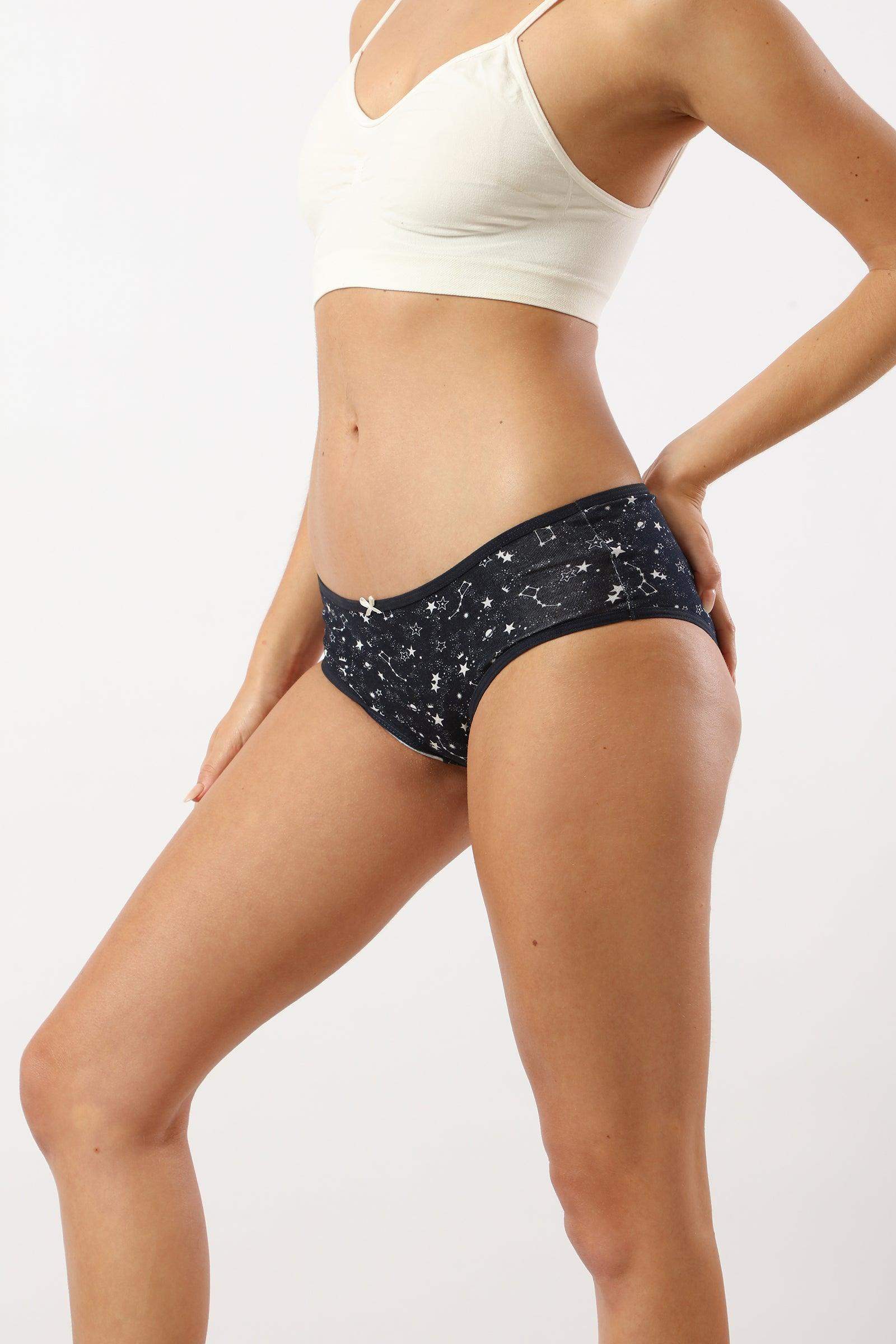 Pack of 3 Cotton Printed Briefs - Carina - كارينا
