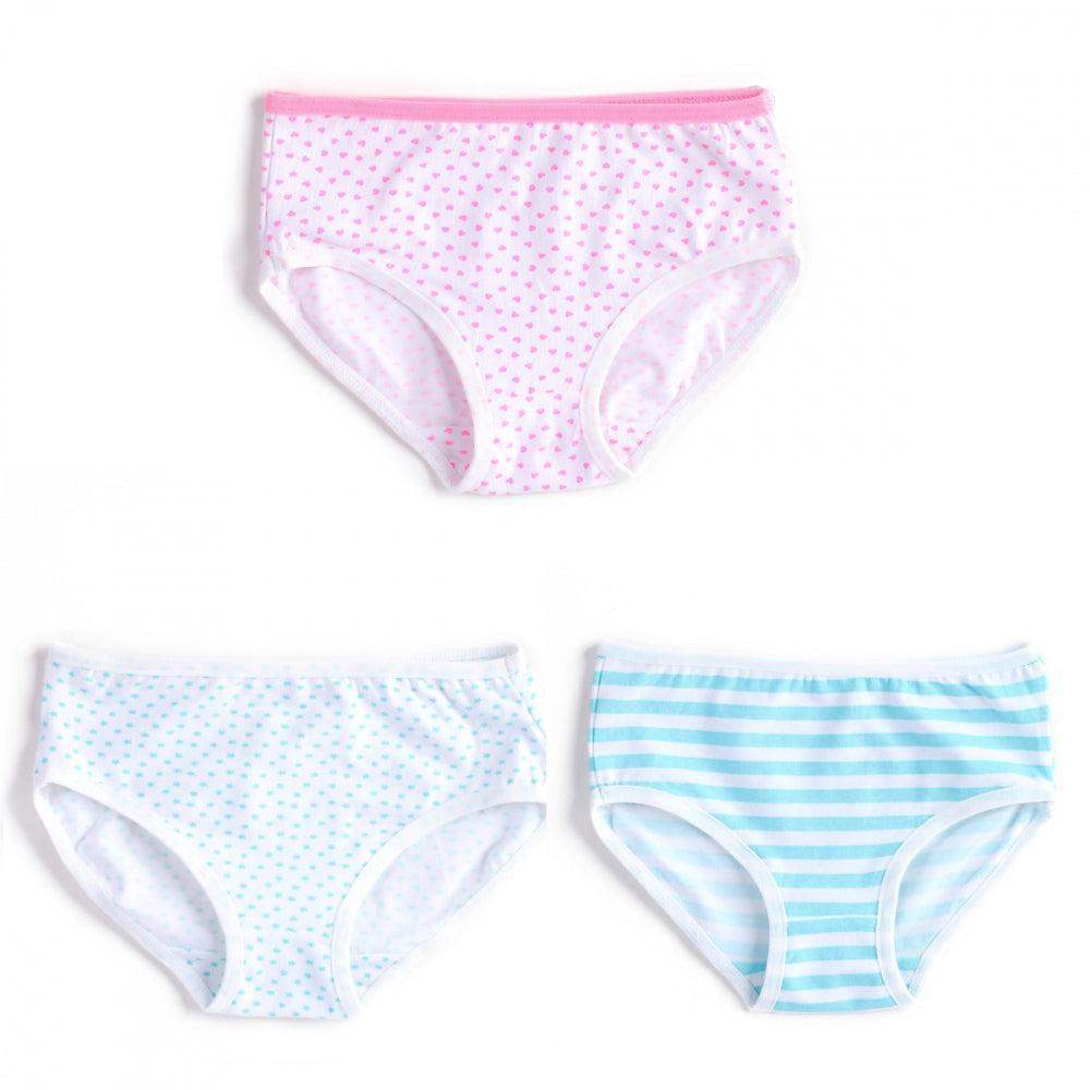 Pack of 3 Girly Cotton Brief - Carina - كارينا