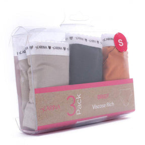 Pack of 3 Viscose Brief - Carina - كارينا