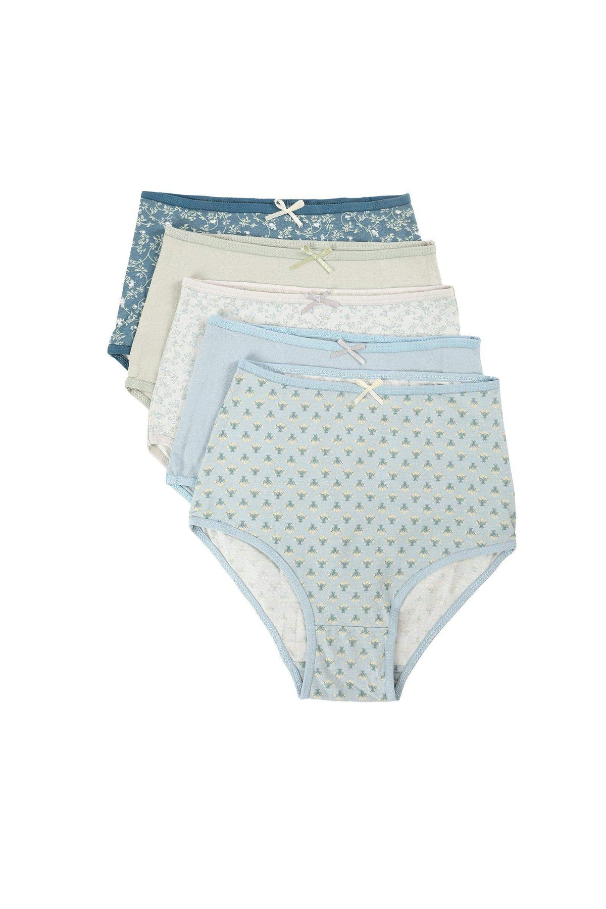 Pack of 5 Colored Full Brief - Carina - كارينا
