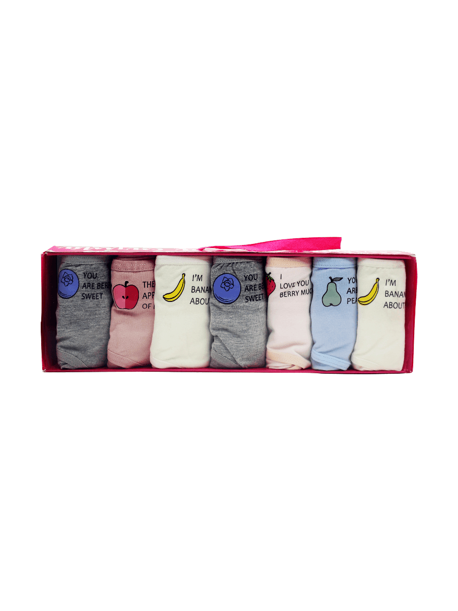 Pack of 5 Colored Full Brief Panties - Carina - كارينا