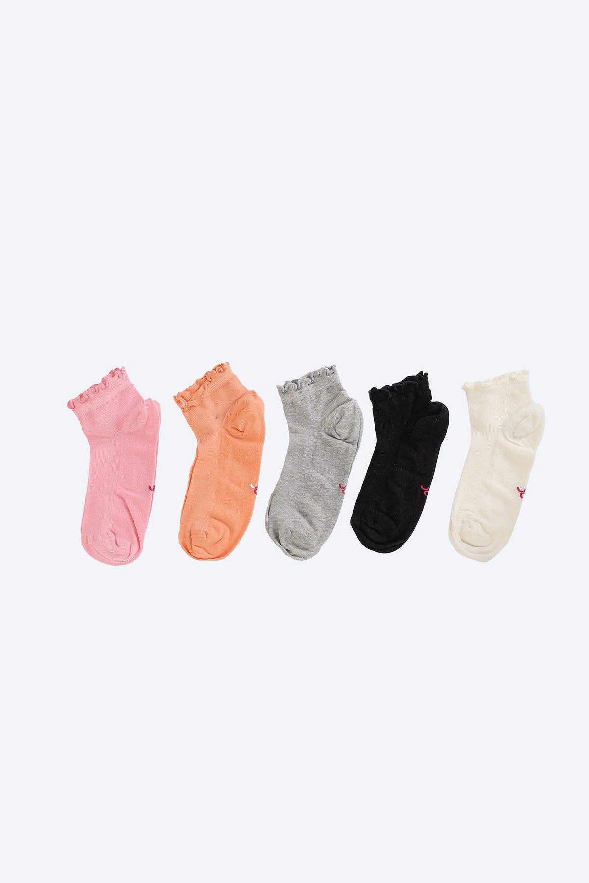 Pack of 5 Frilled Socks - Carina - كارينا