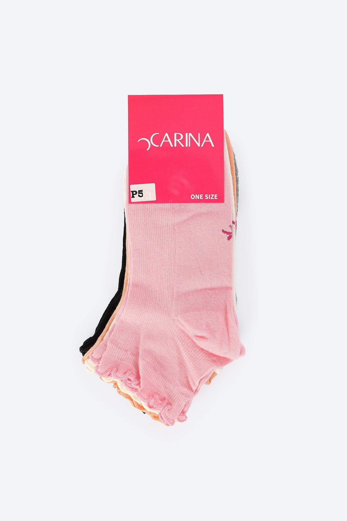 Pack of 5 Frilled Socks - Carina - كارينا
