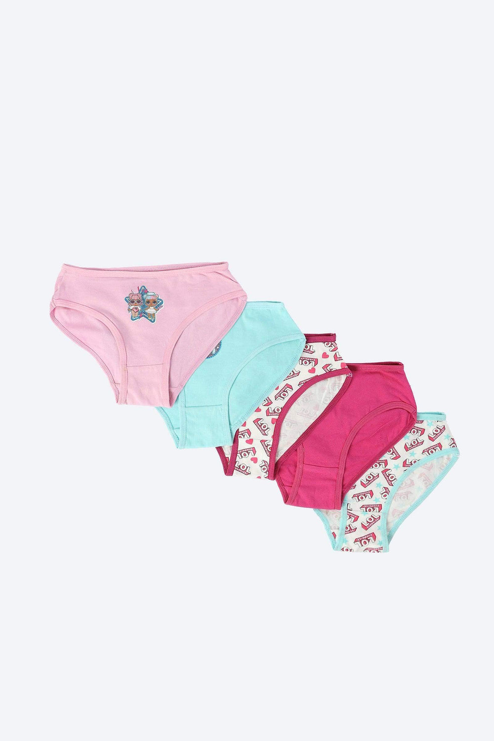 Pack of 5 Girly Brief Panties - Carina - كارينا