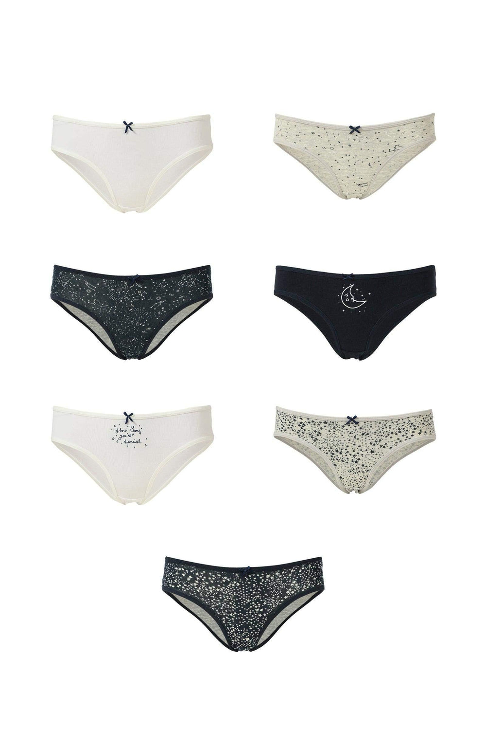 Pack Of 7 Bikini Panties For Women - Carina - كارينا