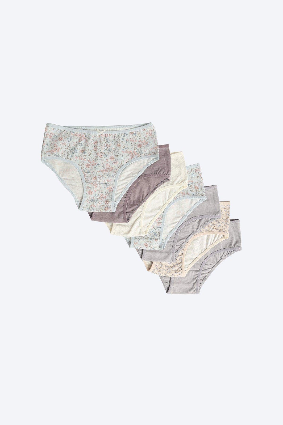 Pack of 7 Colored Brief Panties - Carina - كارينا