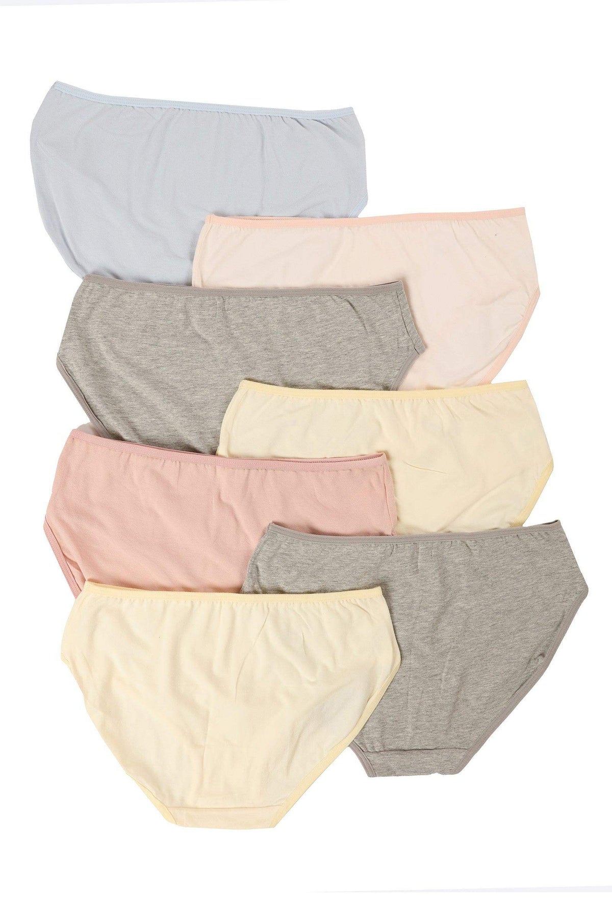 Pack of 7 Colored Brief Panties - Carina - كارينا