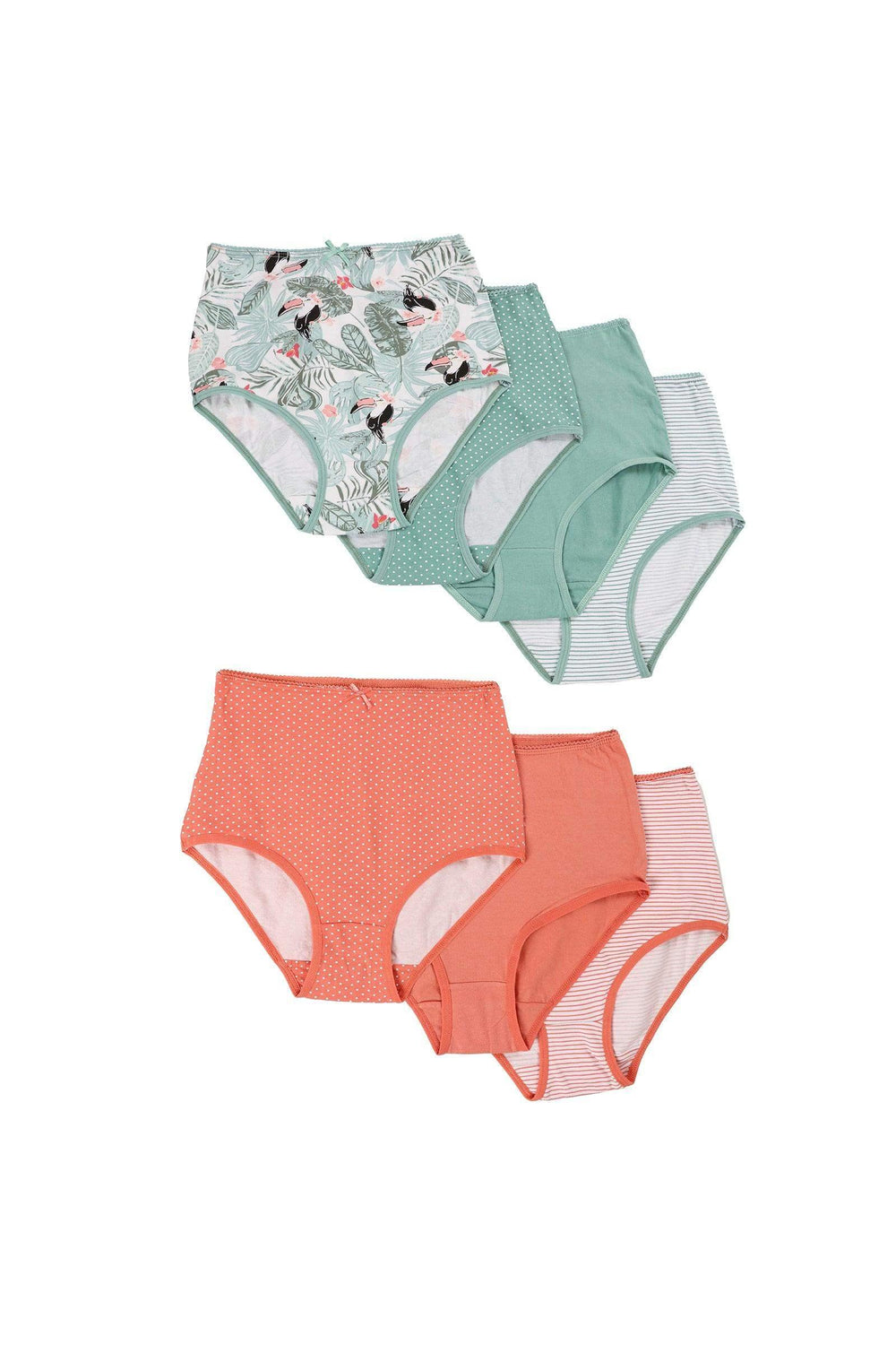 Pack of 7 Colored Full Brief - Carina - كارينا