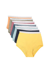 Pack of 7 Colored Full Brief - Carina - كارينا