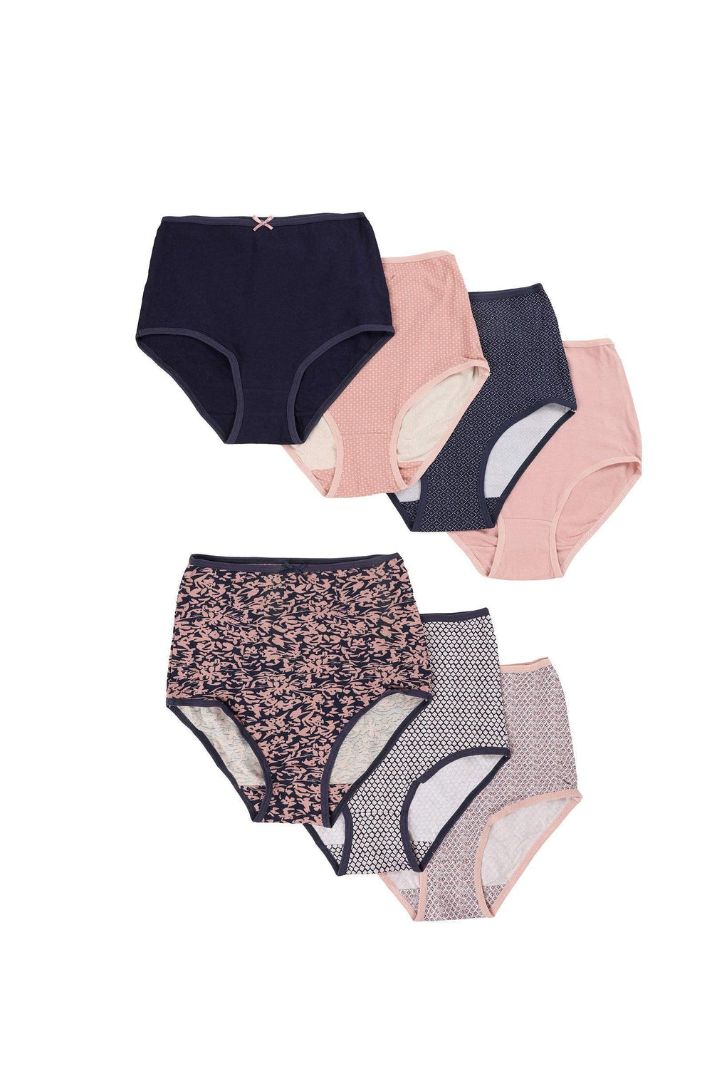 Pack of 7 Colored Full Brief - Carina - كارينا