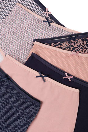 Pack of 7 Colored Full Brief - Carina - كارينا