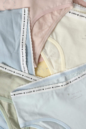 Pack of 7 Plain Brief Panties - Carina - كارينا