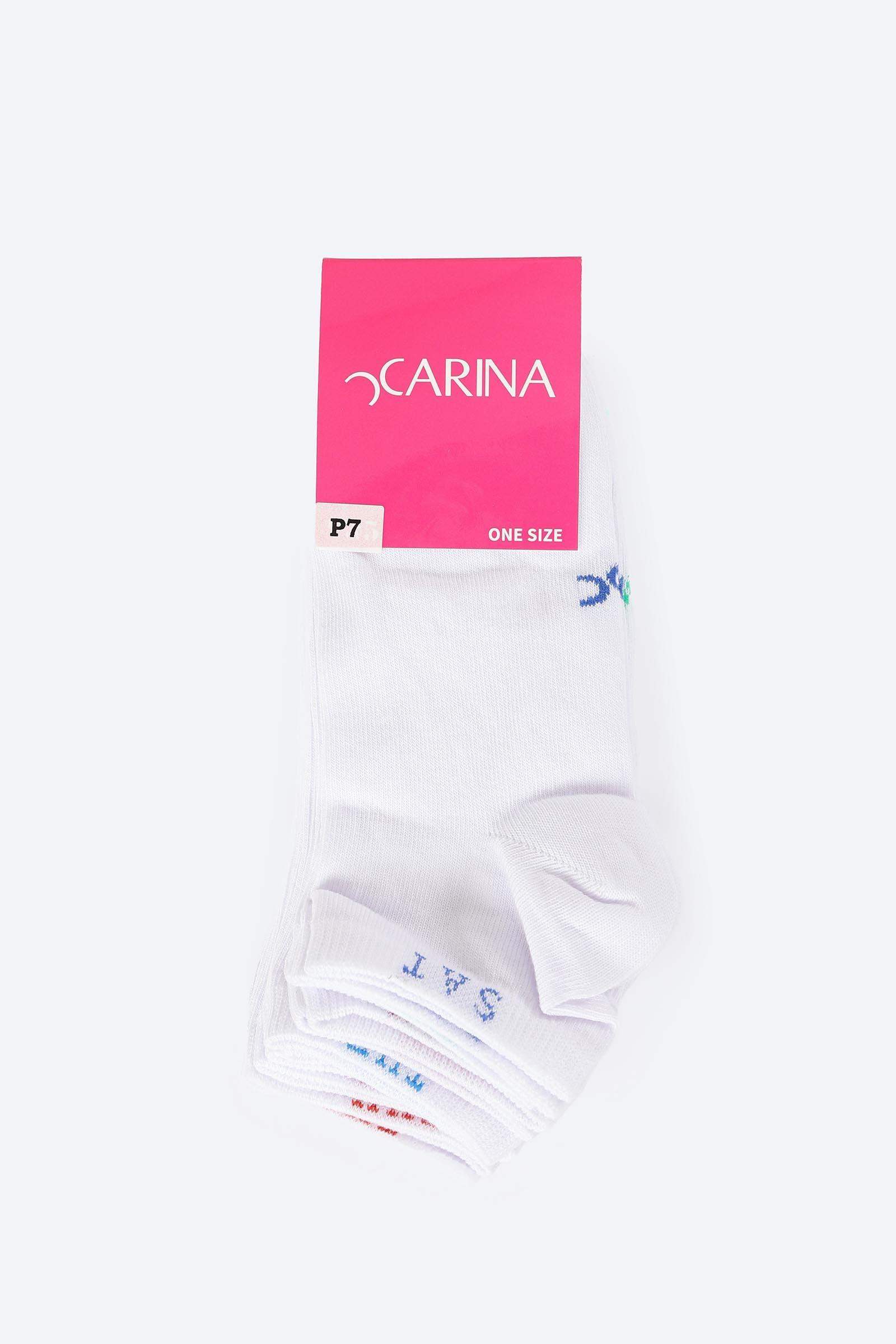 Pack of 7 Plain Socks - Carina - كارينا