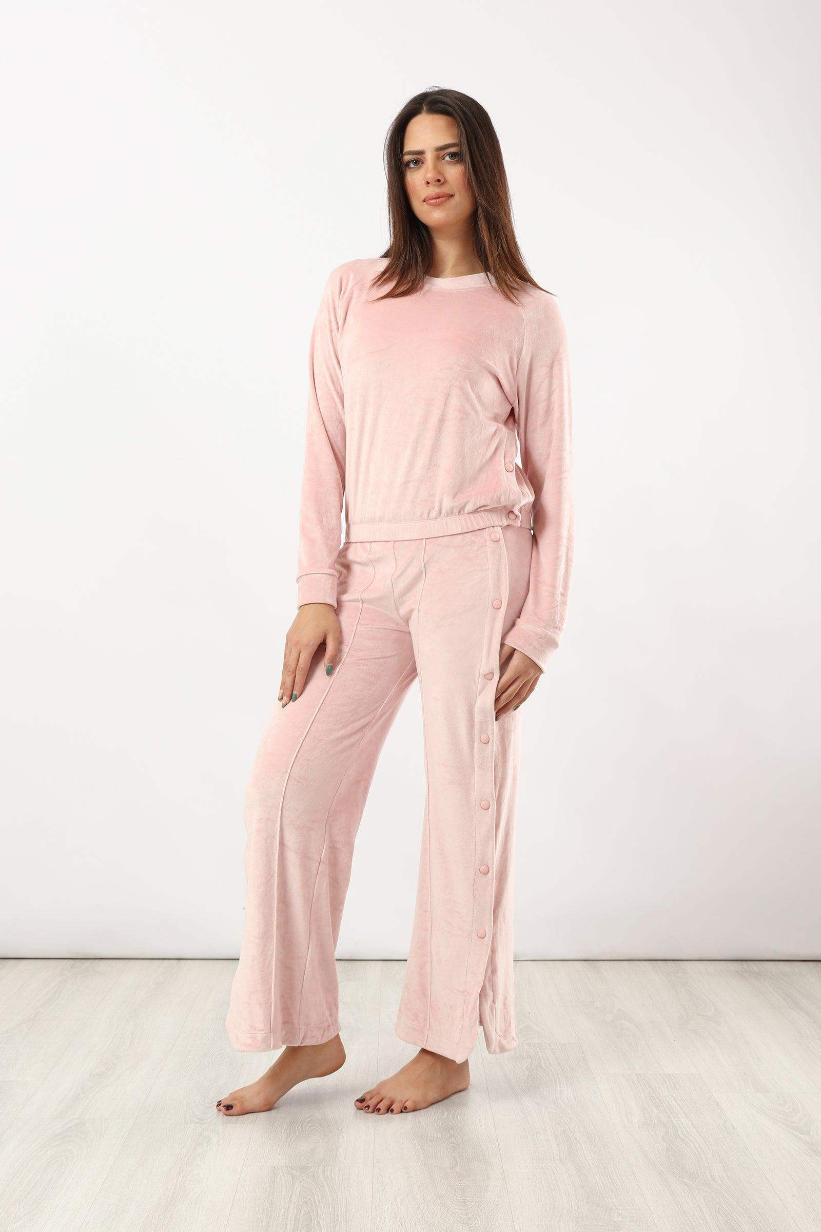 Plain Pyjama with Snap Closure - Carina - كارينا