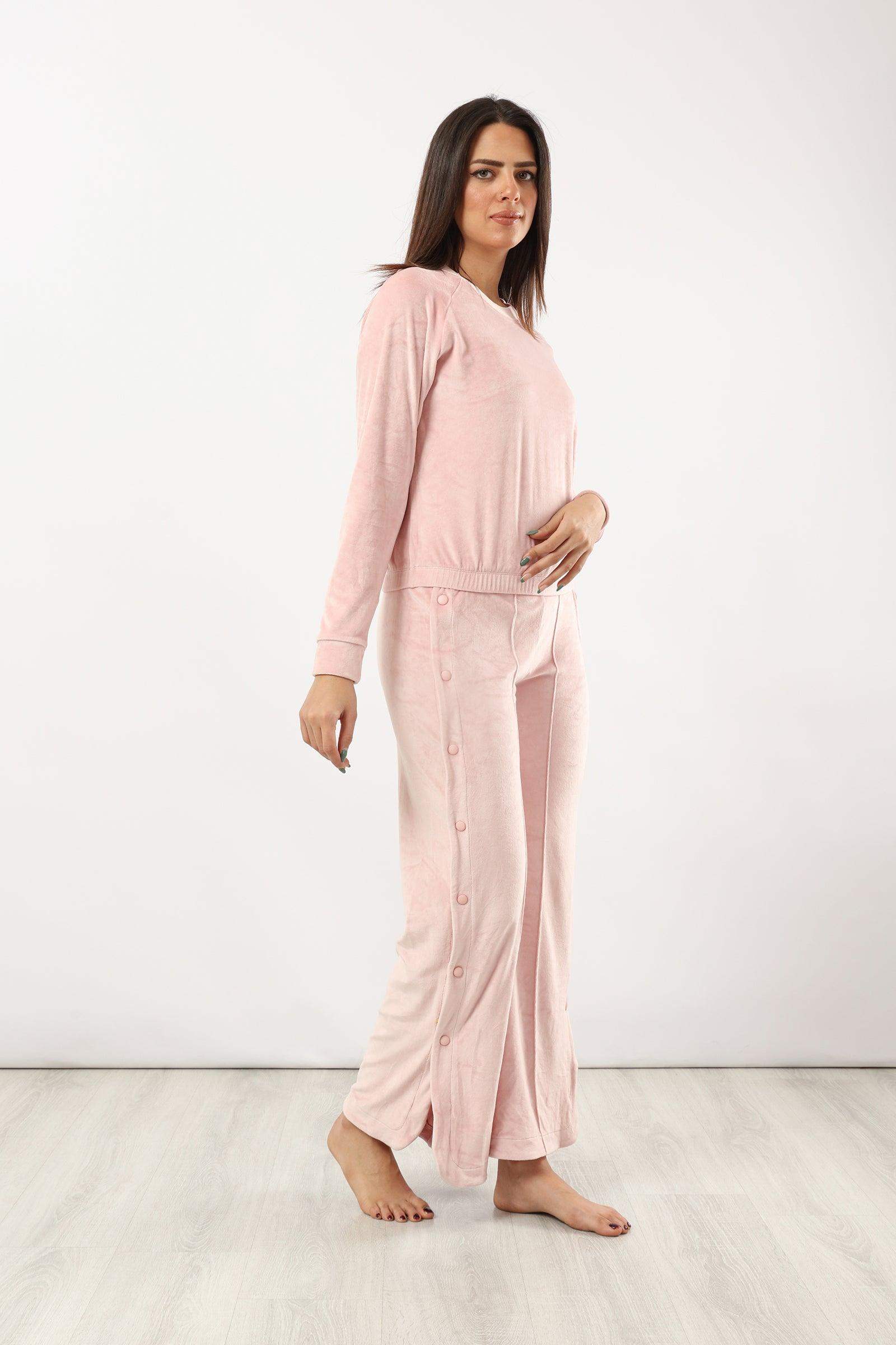 Plain Pyjama with Snap Closure - Carina - كارينا