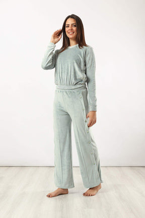 Plain Pyjama with Snap Closure - Carina - كارينا