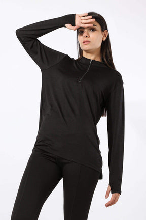 Polyester Heather Sweatshirt - Carina - كارينا
