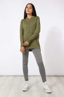 Polyester Heather Sweatshirt - Carina - كارينا