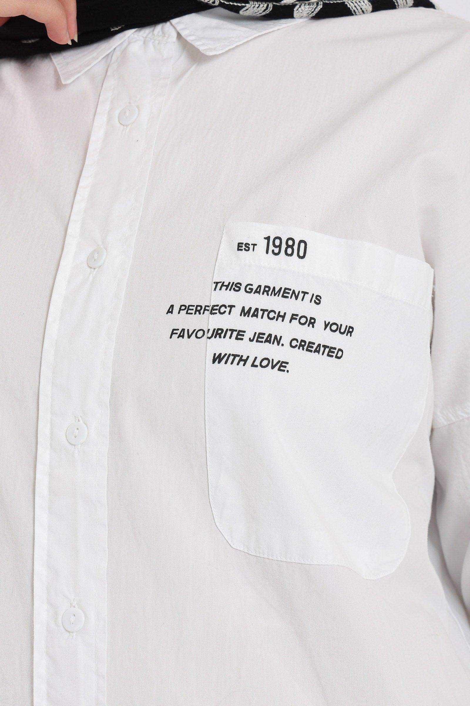 Printed Pocket Shirt - Carina - كارينا
