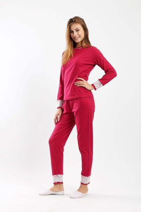 Pyjama Set with Lace Cuffs - Carina - كارينا