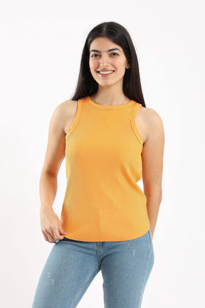 Racer Back Ribbed Top - Carina - كارينا