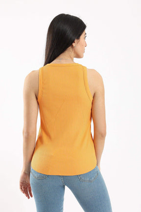 Racer Back Ribbed Top - Carina - كارينا