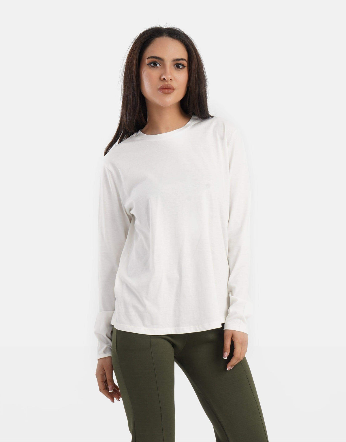 Relaxed Fit Long Sleeves T-shirt - Carina - كارينا