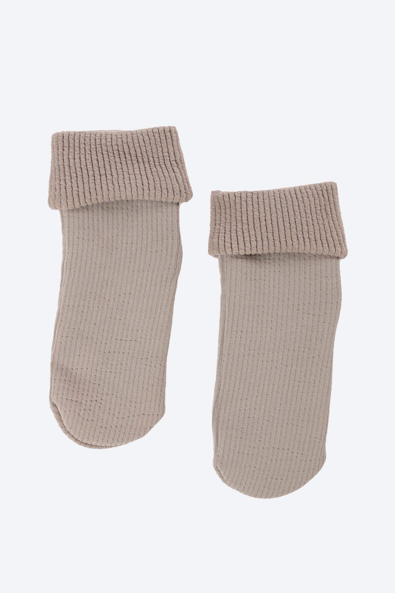 Ribbed Plain Socks - Carina - كارينا