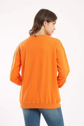 Ribbed Trim Lounge Sweatshirt - Carina - كارينا