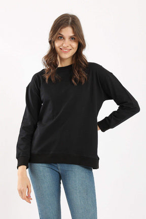 Ribbed Trim Lounge Sweatshirt - Carina - كارينا