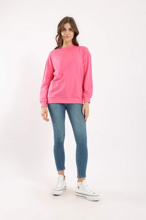 Ribbed Trim Lounge Sweatshirt - Carina - كارينا