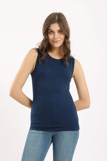 Sleeveless Crew Neck Top - Carina - كارينا