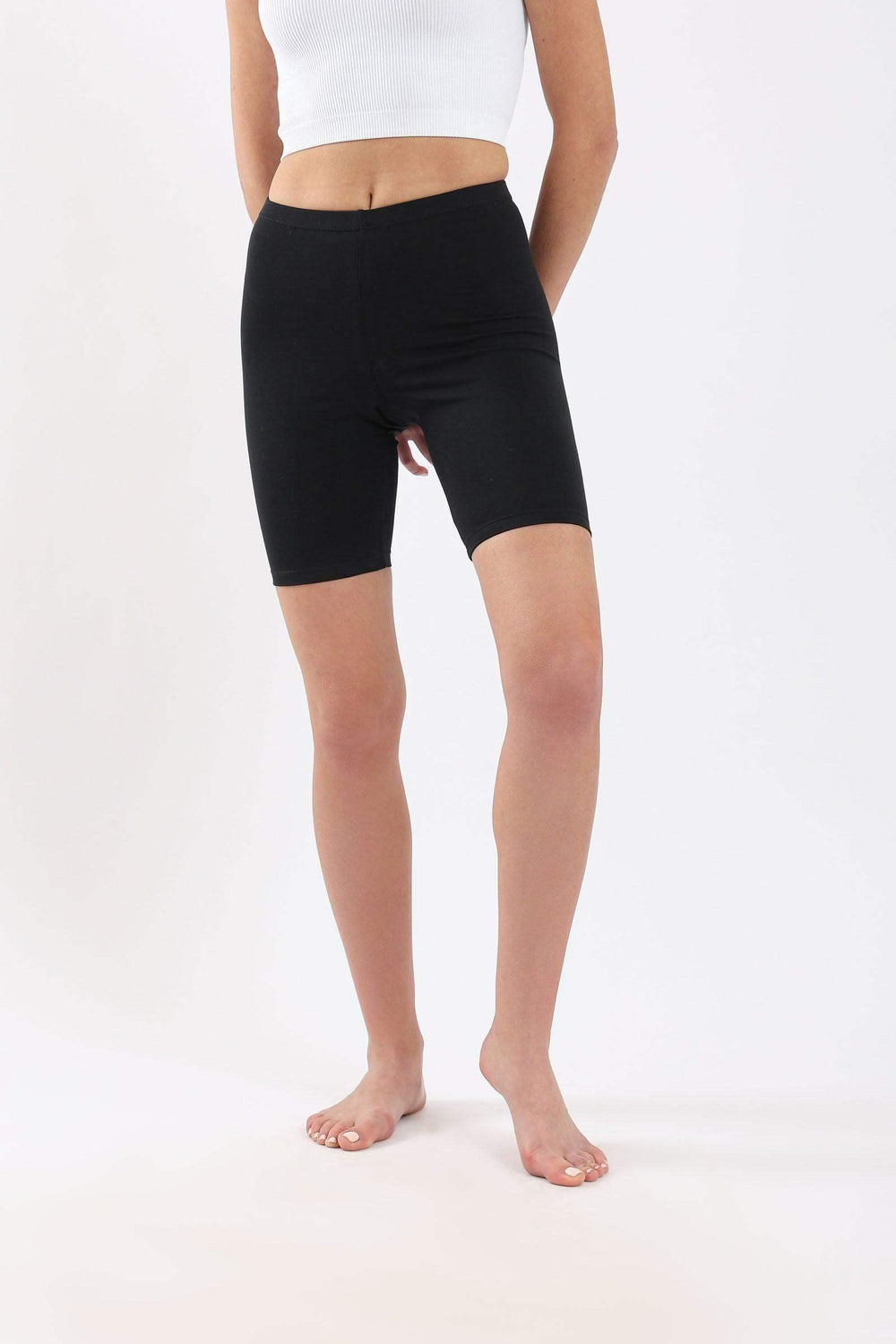 Slim Fit Cotton Leggings Short - Carina - كارينا