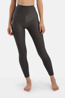 Textured Self Patterned Warm Leggings - Carina - كارينا