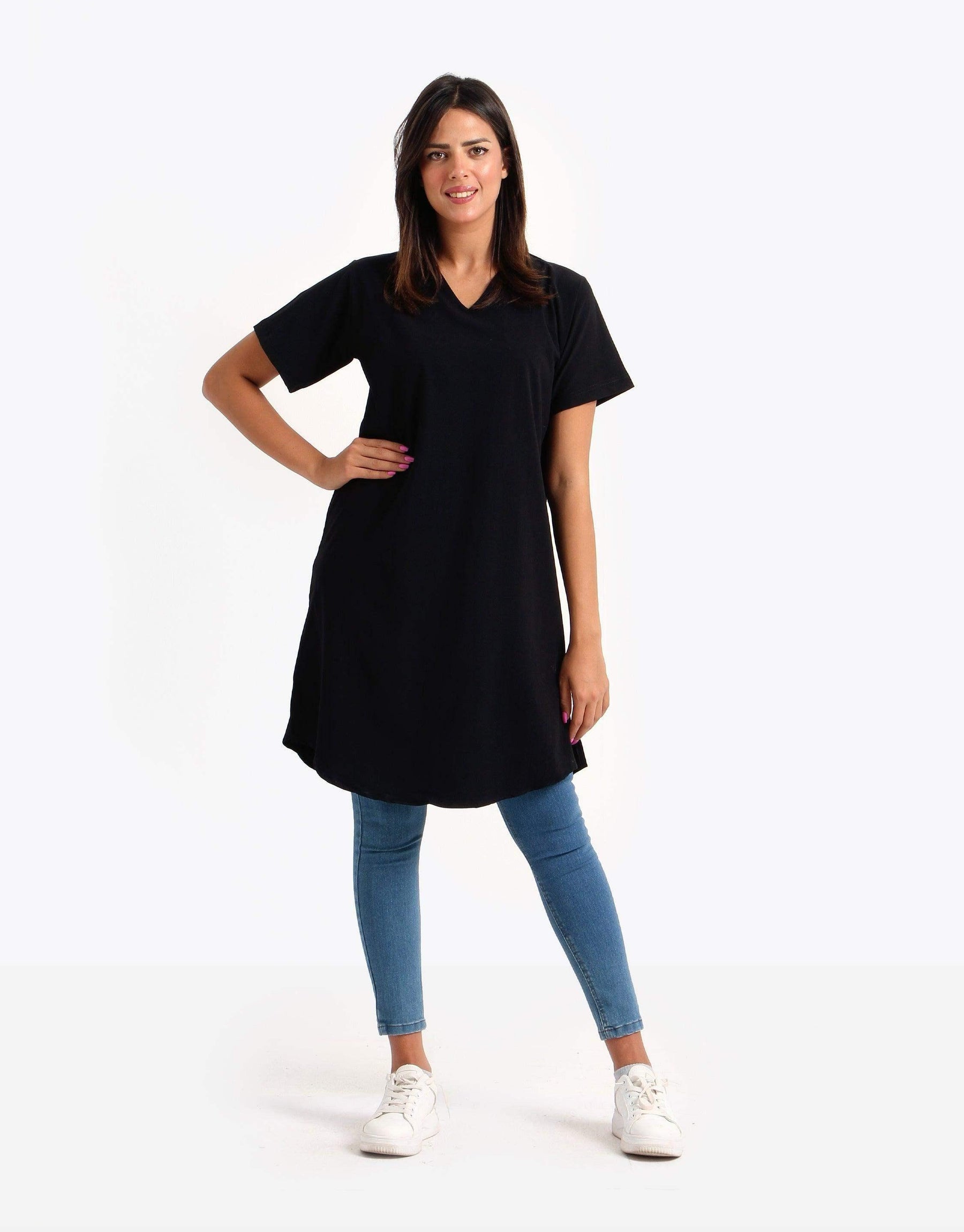 V-Neck Loose Fit Blouse - Carina - كارينا